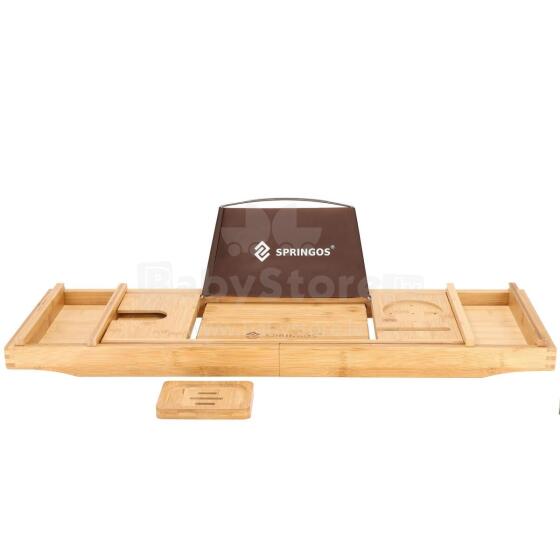 HA1024 BAMBOO BATHTUB SHELF