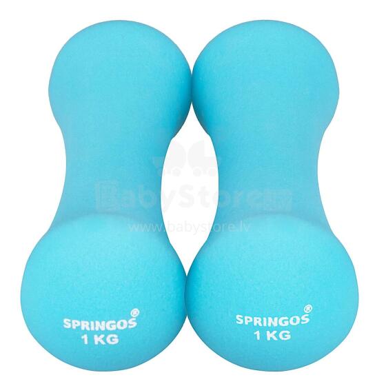 Neopreenist hantlid Springos FA1038 2x1 kg