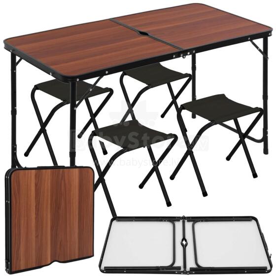 Folding table with chairs Springos CS0107 120 x 60 cm