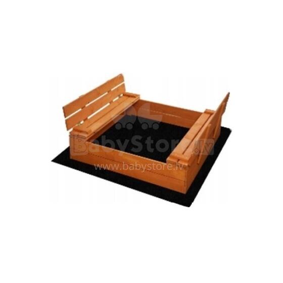 Wooden sandbox Springos PS180l 180x180cm