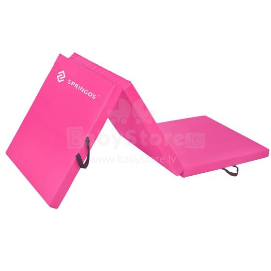 Folding exercise mat Springos FA0061 180 cm