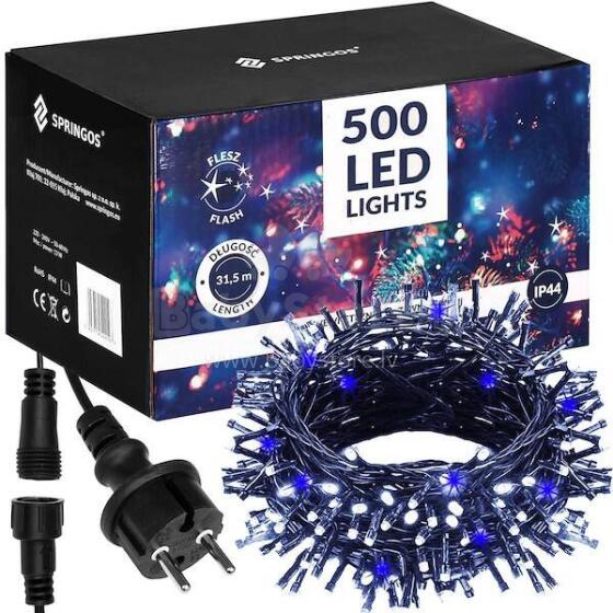 Kalėdų eglutės lemputės CL0533 Springos 500 led 31,5 m