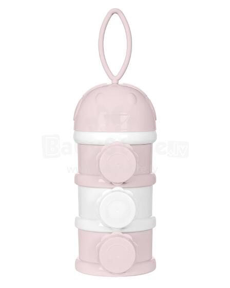 Milk powder dispenser 3-layer Pink