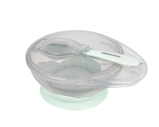 Suction bowl with spoon Mint