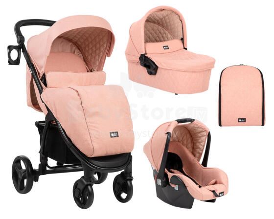 Stroller 3in1 Madrid Pink Melange 2020