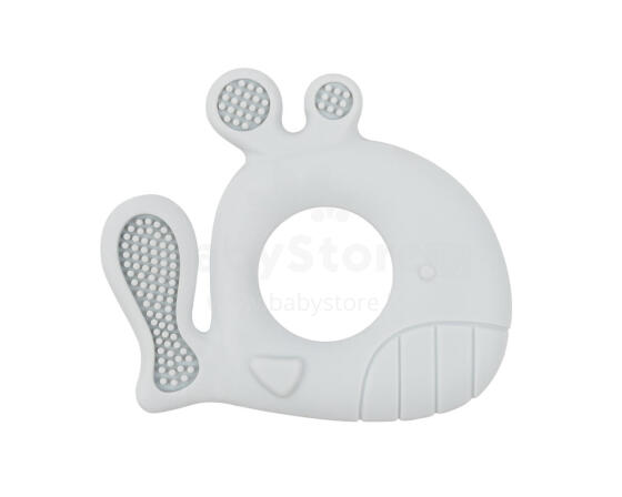 Silicone teether Whale Blue