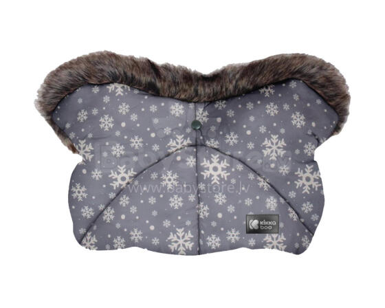 Handmuff Shiny Nylon Snow Flakes