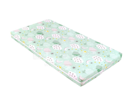 Mattress Fantasia Plus 60x120x8cm Clouds Mint