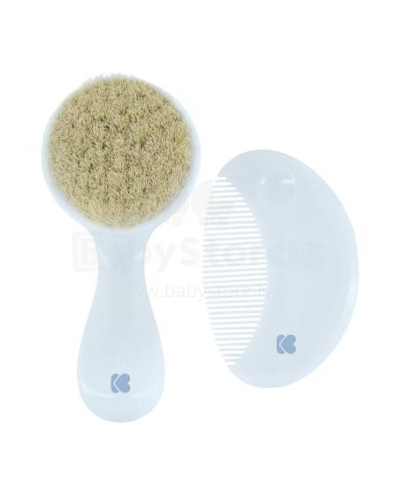 Comb and brush with natural bristles Savanna Blue