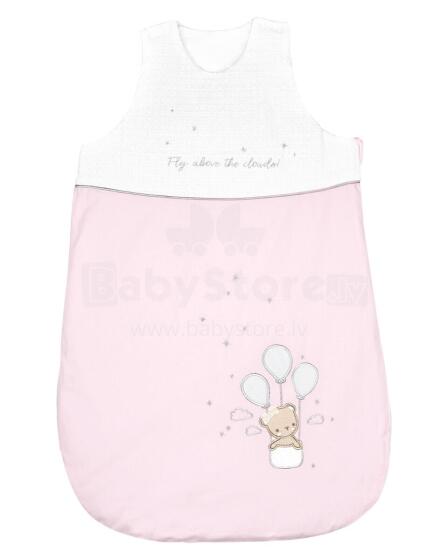 Winter sleeping bag Embroidered 6-18 m Dream Big Pink