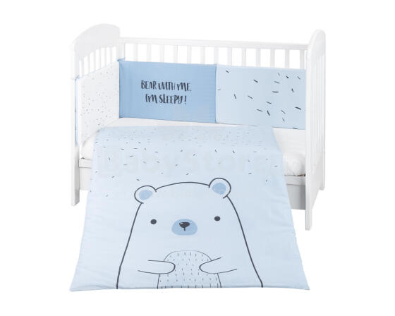 Bedding set 2pcs EU Style 70/140 Bear with me Blue