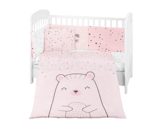 Bedding set 6pcs 70/140 Bear with me Pink