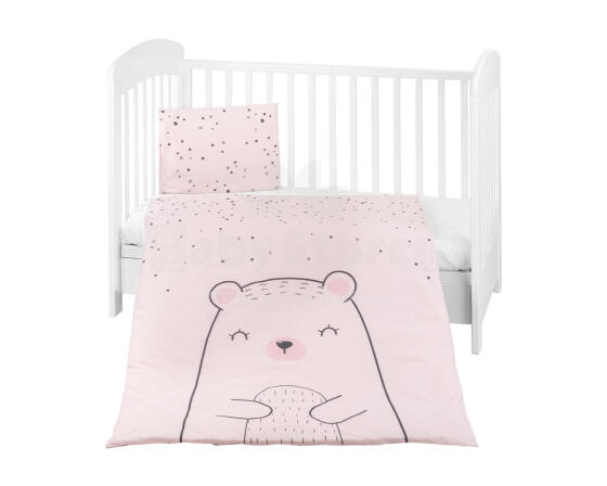 Bedding set 5pcs Bear with me Pink