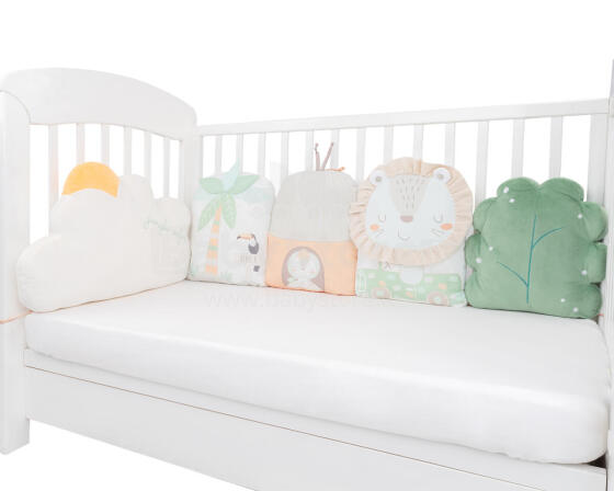 Baby cot plush pillow set Jungle King