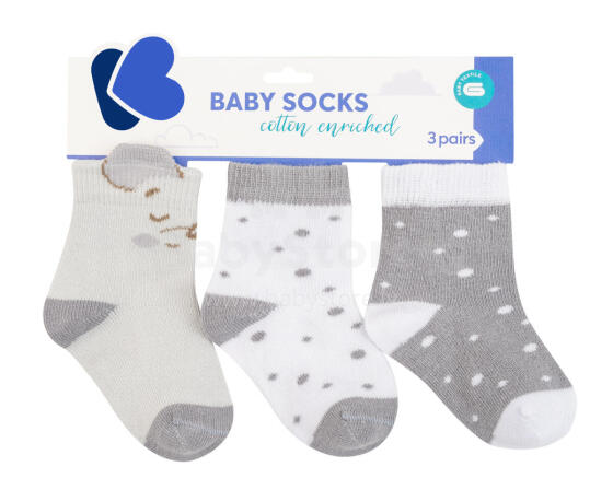 Baby socks with 3D ears Joyful Mice 0-6m