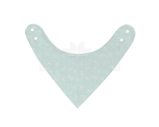 Muslin bib Leaves Mint