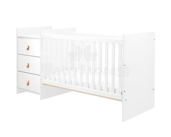 Chipboard baby cot with dresser Ilana White