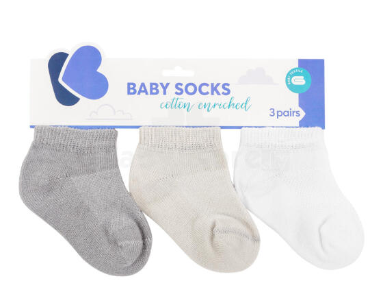 Baby summer socks Grey 1-2y