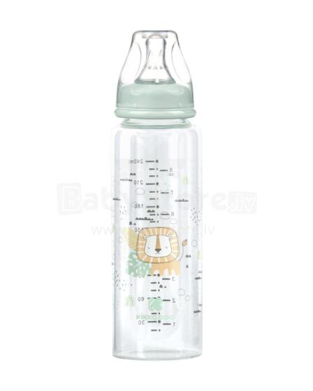 Glass feeding bottle 240ml Savanna Mint
