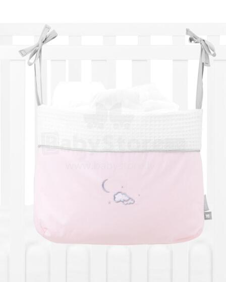 Diaper basket with ties Dream Big Pink