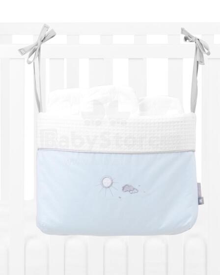 Diaper basket with ties Dream Big Blue