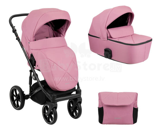 Stroller 2in1 with plastic carrycot Amani Pink