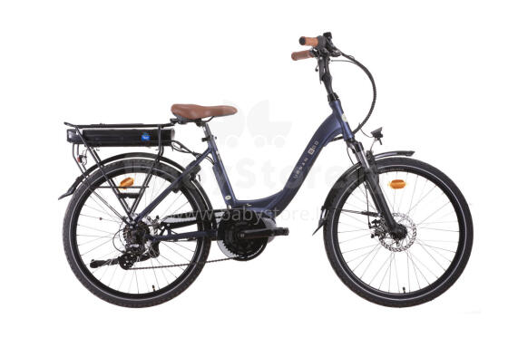 Electric bicycle URBAN 600, size 24, blue