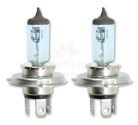 High power halogen bulbs H4 SUPERWHITE, 2 pcs