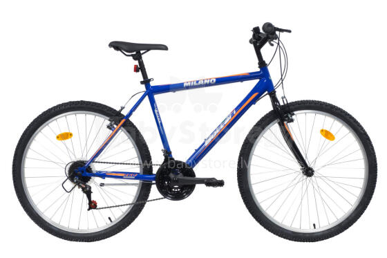 Men's bicycle 26'' MILANO, blue/orange