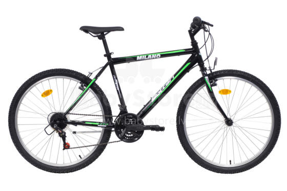 Men's bicycle 26'' ''MILANO'', black/green