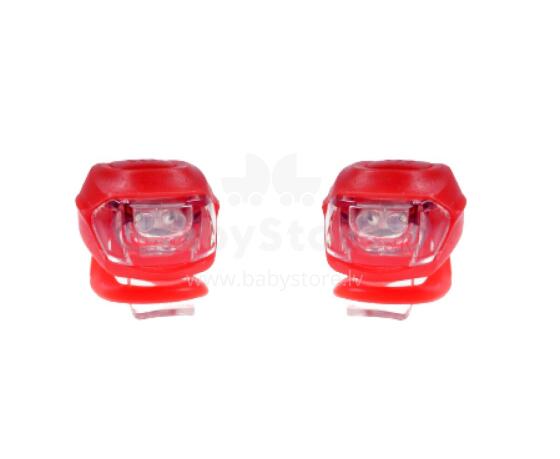 Set of front and rear lights SILICON LED, red