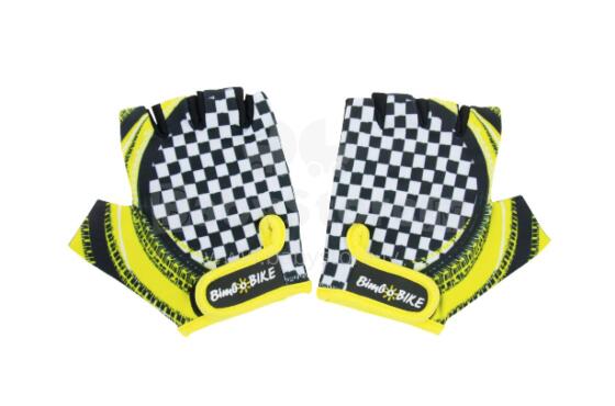 Bicycle gloves RACE, children, size: S, yellow/black