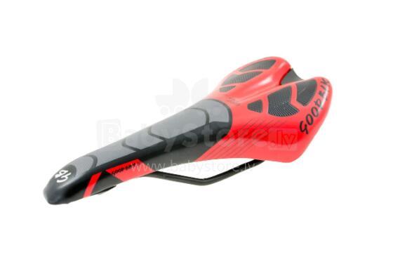 Sport bicycle saddle WHIM, black/red