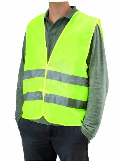 Atstarojoša veste WARNING VEST, XL, dzeltena