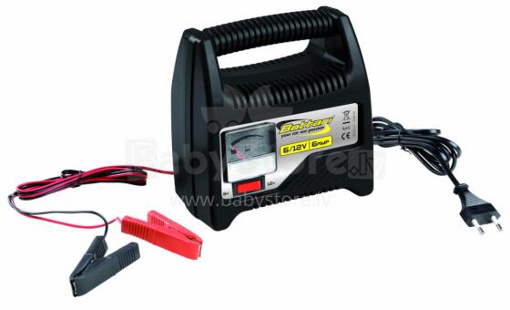 6A Battery charger with amperemeter 6V/12V 6 AMP