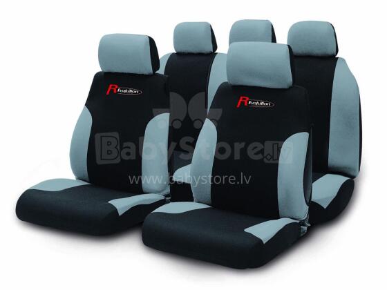 Set of car seat covers PUMA, grey/black