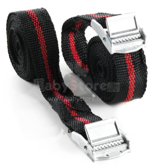 Cargo fastening straps with ratchet URSUS, 2x250cm, GS TUV/EN 12195