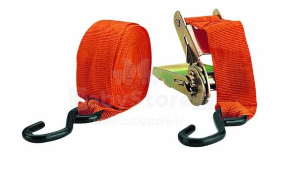 Cargo fastening strap with ratchet and hook CINGHIA 8M, 1x800cm