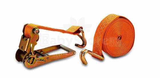 Cargo fastening strap with ratchet and hook MASTER 9, 9m, 5000kg