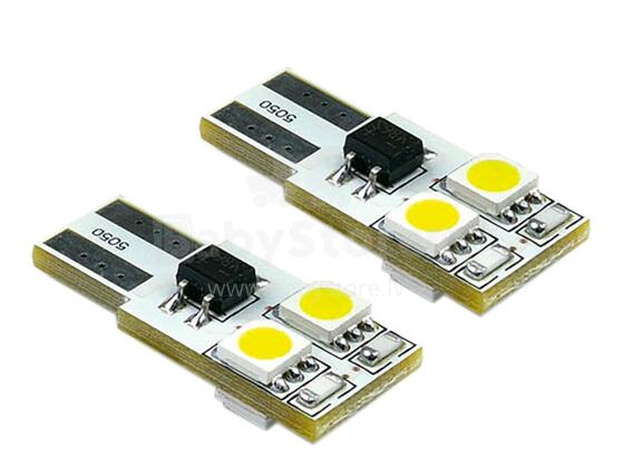 LED bulbs, 2 pcs., W5W T10 Canbus, 4SMD