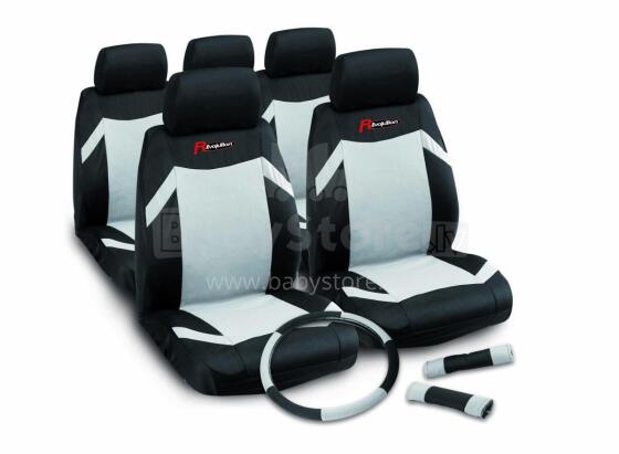 Set of car seat covers INDY, black/ grey