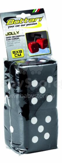 Decorative game dice DECORATIVE PLUSH, black