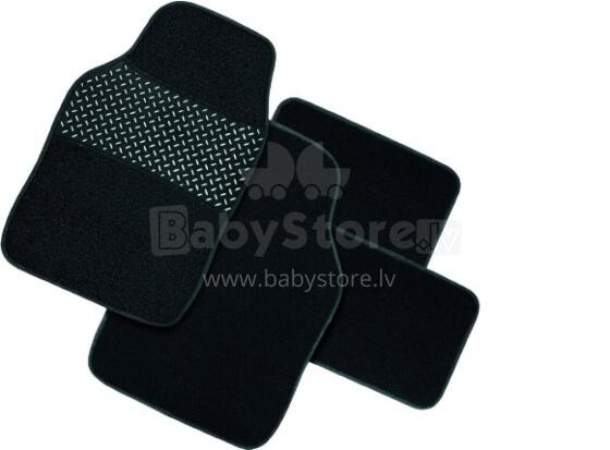 Set of textile rugs GUM-PAD, black