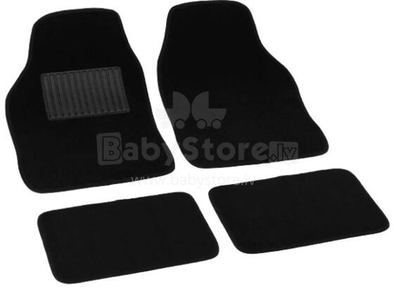 Set of textile car mats ''SOFT'', black