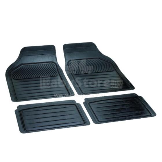 Set of rubber mats PERFECT, black