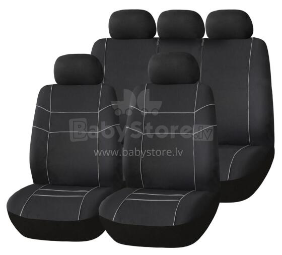 Set of car seat covers VECTOR, black/grey