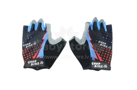 Bicycle gloves STAR, adult, size: S, black/blue