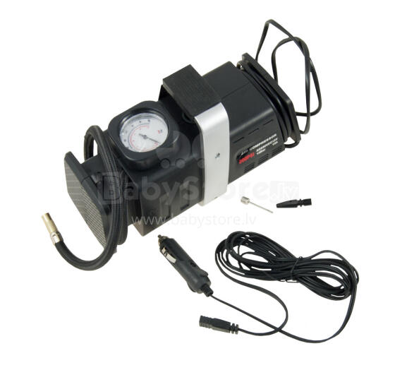 Air compressor with pressure gauge 12V/220V AC/DC POWER