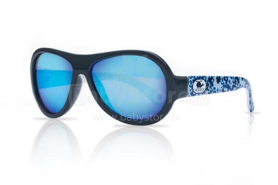 Akcija! SHADEZ Designer Helicopter Camo Blue Junior bērnu saules brilles, 3-7 gadi