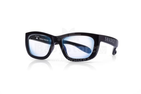 Akcija! SHADEZ Blue Light Black Teeny bērnu brilles digitālajām ierīcēm, 7-16 gadi